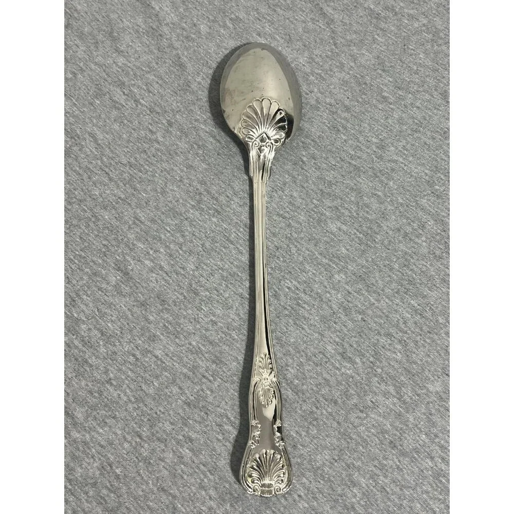 Ornate Shell‎ Pattern Silverplate Serving Utensil Set Lot 7 Spoons Servers Tongs
